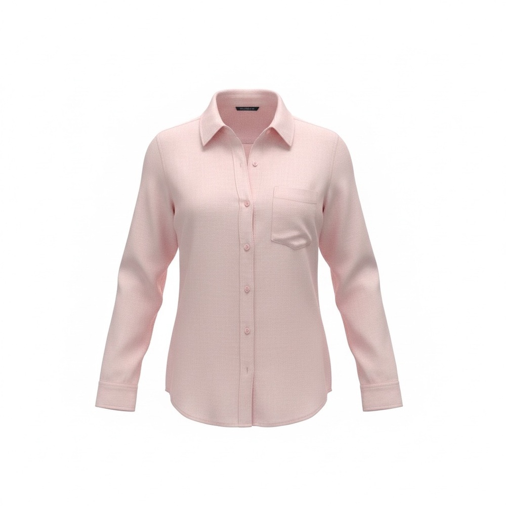 GAP Light Pink Boyfriend Shirt XS Fitted Button Up Top